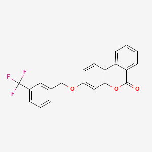 3-{[3-(TRIFLUOROMETHYL)PHENYL]METHOXY}-6H-BENZO[C]CHROMEN-6-ONE