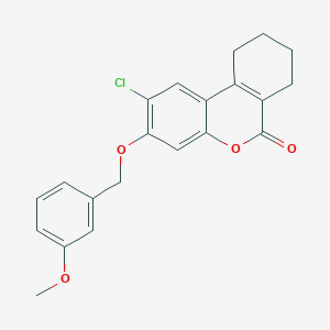 2-chloro-3-[(3-methoxybenzyl)oxy]-7,8,9,10-tetrahydro-6H-benzo[c]chromen-6-one