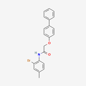 2-(4-biphenylyloxy)-N-(2-bromo-4-methylphenyl)acetamide