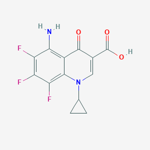 B034752 5-Amino-1-cyclopropyl-6,7,8-trifluoro-4-oxo-1,4-dihydroquinoline-3-carboxylic acid CAS No. 103772-14-1