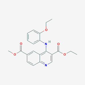 3-ethyl 6-methyl 4-[(2-ethoxyphenyl)amino]-3,6-quinolinedicarboxylate