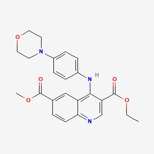 3-ethyl 6-methyl 4-{[4-(4-morpholinyl)phenyl]amino}-3,6-quinolinedicarboxylate