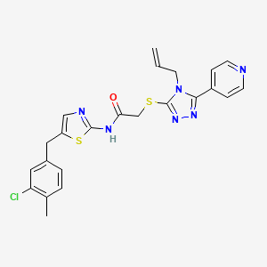 2-{[4-allyl-5-(4-pyridinyl)-4H-1,2,4-triazol-3-yl]thio}-N-[5-(3-chloro-4-methylbenzyl)-1,3-thiazol-2-yl]acetamide