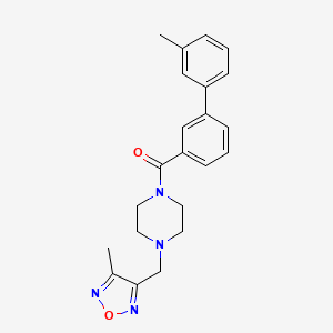 1-[(3'-methylbiphenyl-3-yl)carbonyl]-4-[(4-methyl-1,2,5-oxadiazol-3-yl)methyl]piperazine