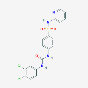 4-{[(3,4-dichlorophenyl)carbamoyl]amino}-N-(pyridin-2-yl)benzenesulfonamide