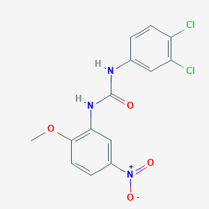 N-(3,4-dichlorophenyl)-N'-(2-methoxy-5-nitrophenyl)urea