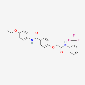 N-(4-ethoxyphenyl)-4-(2-oxo-2-{[2-(trifluoromethyl)phenyl]amino}ethoxy)benzamide