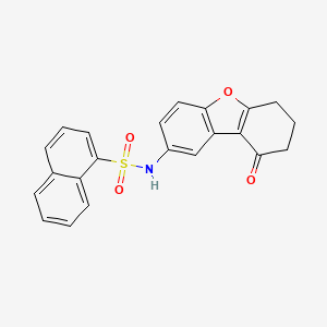 molecular formula C22H17NO4S B3475515 N-(9-oxo-6,7,8,9-tetrahydrodibenzo[b,d]furan-2-yl)-1-naphthalenesulfonamide 