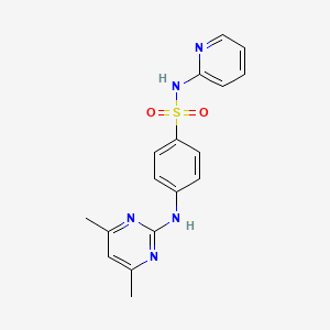 molecular formula C17H17N5O2S B3475523 4-[(4,6-dimethyl-2-pyrimidinyl)amino]-N-2-pyridinylbenzenesulfonamide 