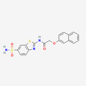 N-[6-(aminosulfonyl)-1,3-benzothiazol-2-yl]-2-(2-naphthyloxy)acetamide