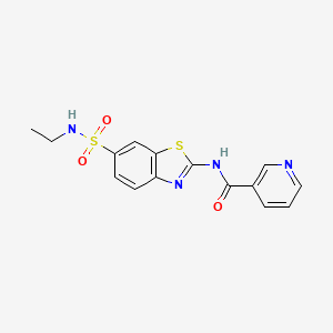 N-{6-[(ethylamino)sulfonyl]-1,3-benzothiazol-2-yl}nicotinamide