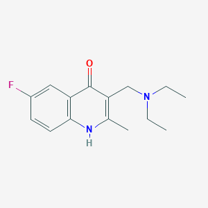 3-[(diethylamino)methyl]-6-fluoro-2-methyl-4-quinolinol