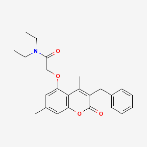 2-[(3-benzyl-4,7-dimethyl-2-oxo-2H-chromen-5-yl)oxy]-N,N-diethylacetamide