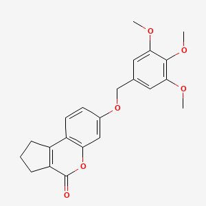 7-[(3,4,5-trimethoxybenzyl)oxy]-2,3-dihydrocyclopenta[c]chromen-4(1H)-one