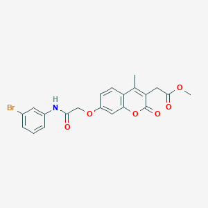 methyl (7-{2-[(3-bromophenyl)amino]-2-oxoethoxy}-4-methyl-2-oxo-2H-chromen-3-yl)acetate