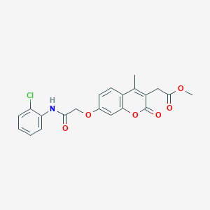 methyl (7-{2-[(2-chlorophenyl)amino]-2-oxoethoxy}-4-methyl-2-oxo-2H-chromen-3-yl)acetate