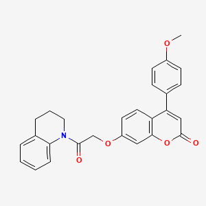 7-[2-(3,4-dihydro-1(2H)-quinolinyl)-2-oxoethoxy]-4-(4-methoxyphenyl)-2H-chromen-2-one