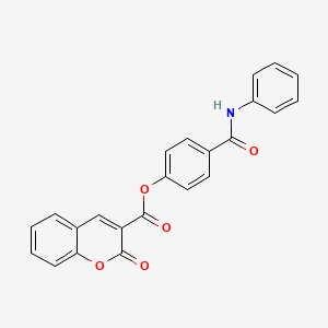 4-(anilinocarbonyl)phenyl 2-oxo-2H-chromene-3-carboxylate