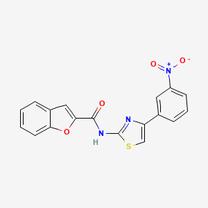 N-[4-(3-nitrophenyl)-1,3-thiazol-2-yl]-1-benzofuran-2-carboxamide