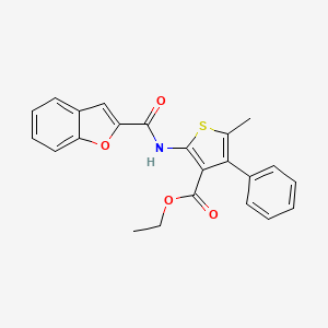 ethyl 2-[(1-benzofuran-2-ylcarbonyl)amino]-5-methyl-4-phenyl-3-thiophenecarboxylate