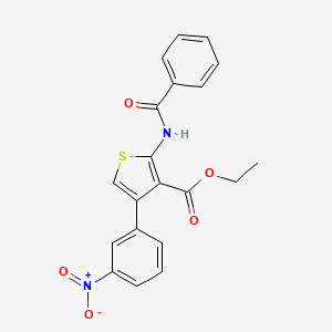 ethyl 2-(benzoylamino)-4-(3-nitrophenyl)-3-thiophenecarboxylate