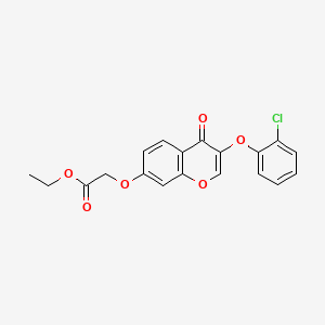 ethyl {[3-(2-chlorophenoxy)-4-oxo-4H-chromen-7-yl]oxy}acetate