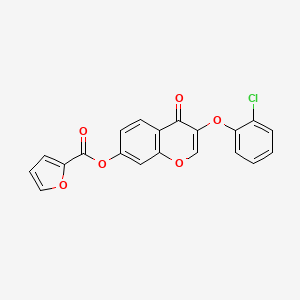 molecular formula C20H11ClO6 B3475744 3-(2-chlorophenoxy)-4-oxo-4H-chromen-7-yl 2-furoate 