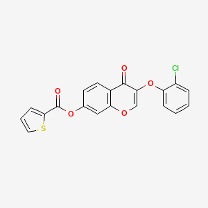 3-(2-chlorophenoxy)-4-oxo-4H-chromen-7-yl 2-thiophenecarboxylate