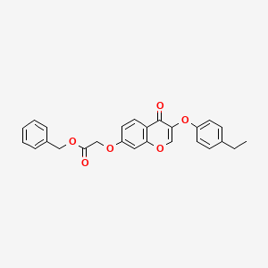 benzyl {[3-(4-ethylphenoxy)-4-oxo-4H-chromen-7-yl]oxy}acetate