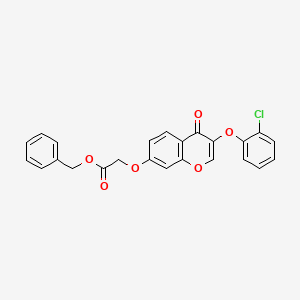 benzyl {[3-(2-chlorophenoxy)-4-oxo-4H-chromen-7-yl]oxy}acetate