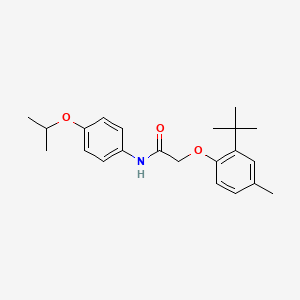 2-(2-tert-butyl-4-methylphenoxy)-N-(4-isopropoxyphenyl)acetamide