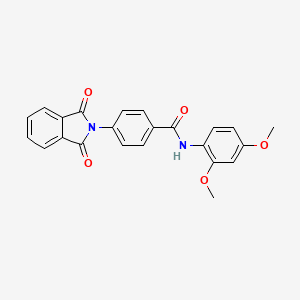 molecular formula C23H18N2O5 B3475831 N-(2,4-dimethoxyphenyl)-4-(1,3-dioxo-1,3-dihydro-2H-isoindol-2-yl)benzamide 