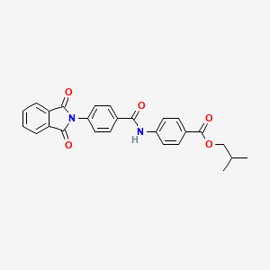 isobutyl 4-{[4-(1,3-dioxo-1,3-dihydro-2H-isoindol-2-yl)benzoyl]amino}benzoate