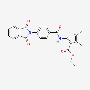 ethyl 2-{[4-(1,3-dioxo-1,3-dihydro-2H-isoindol-2-yl)benzoyl]amino}-4,5-dimethyl-3-thiophenecarboxylate