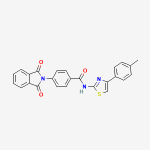 4-(1,3-dioxo-1,3-dihydro-2H-isoindol-2-yl)-N-[4-(4-methylphenyl)-1,3-thiazol-2-yl]benzamide