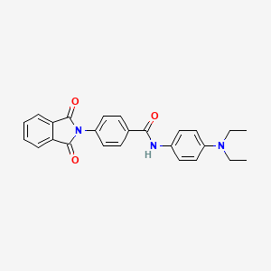 N-[4-(diethylamino)phenyl]-4-(1,3-dioxo-1,3-dihydro-2H-isoindol-2-yl)benzamide