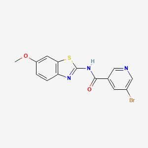 5-bromo-N-(6-methoxy-1,3-benzothiazol-2-yl)nicotinamide