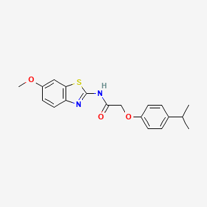 2-(4-isopropylphenoxy)-N-(6-methoxy-1,3-benzothiazol-2-yl)acetamide