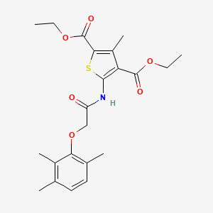 molecular formula C22H27NO6S B3475916 diethyl 3-methyl-5-{[(2,3,6-trimethylphenoxy)acetyl]amino}-2,4-thiophenedicarboxylate 