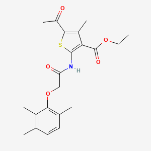 ethyl 5-acetyl-4-methyl-2-{[(2,3,6-trimethylphenoxy)acetyl]amino}-3-thiophenecarboxylate