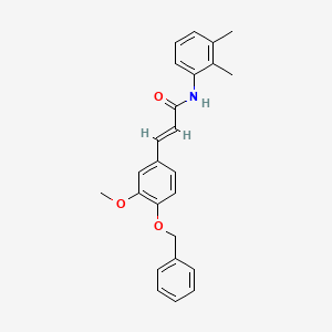 3-[4-(benzyloxy)-3-methoxyphenyl]-N-(2,3-dimethylphenyl)acrylamide