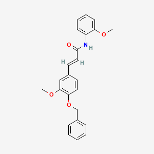 3-[4-(benzyloxy)-3-methoxyphenyl]-N-(2-methoxyphenyl)acrylamide