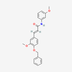 3-[4-(benzyloxy)-3-methoxyphenyl]-N-(3-methoxyphenyl)acrylamide