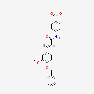 methyl 4-({3-[4-(benzyloxy)-3-methoxyphenyl]acryloyl}amino)benzoate