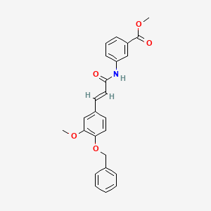 methyl 3-({3-[4-(benzyloxy)-3-methoxyphenyl]acryloyl}amino)benzoate