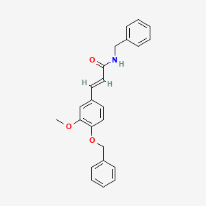 molecular formula C24H23NO3 B3475989 N-benzyl-3-[4-(benzyloxy)-3-methoxyphenyl]acrylamide 