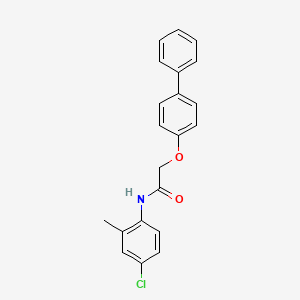 2-(4-biphenylyloxy)-N-(4-chloro-2-methylphenyl)acetamide