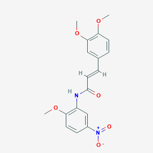 3-(3,4-dimethoxyphenyl)-N-(2-methoxy-5-nitrophenyl)acrylamide