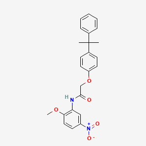 N-(2-methoxy-5-nitrophenyl)-2-[4-(1-methyl-1-phenylethyl)phenoxy]acetamide