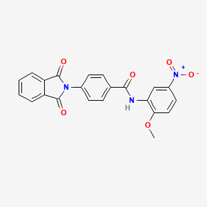 4-(1,3-dioxo-1,3-dihydro-2H-isoindol-2-yl)-N-(2-methoxy-5-nitrophenyl)benzamide